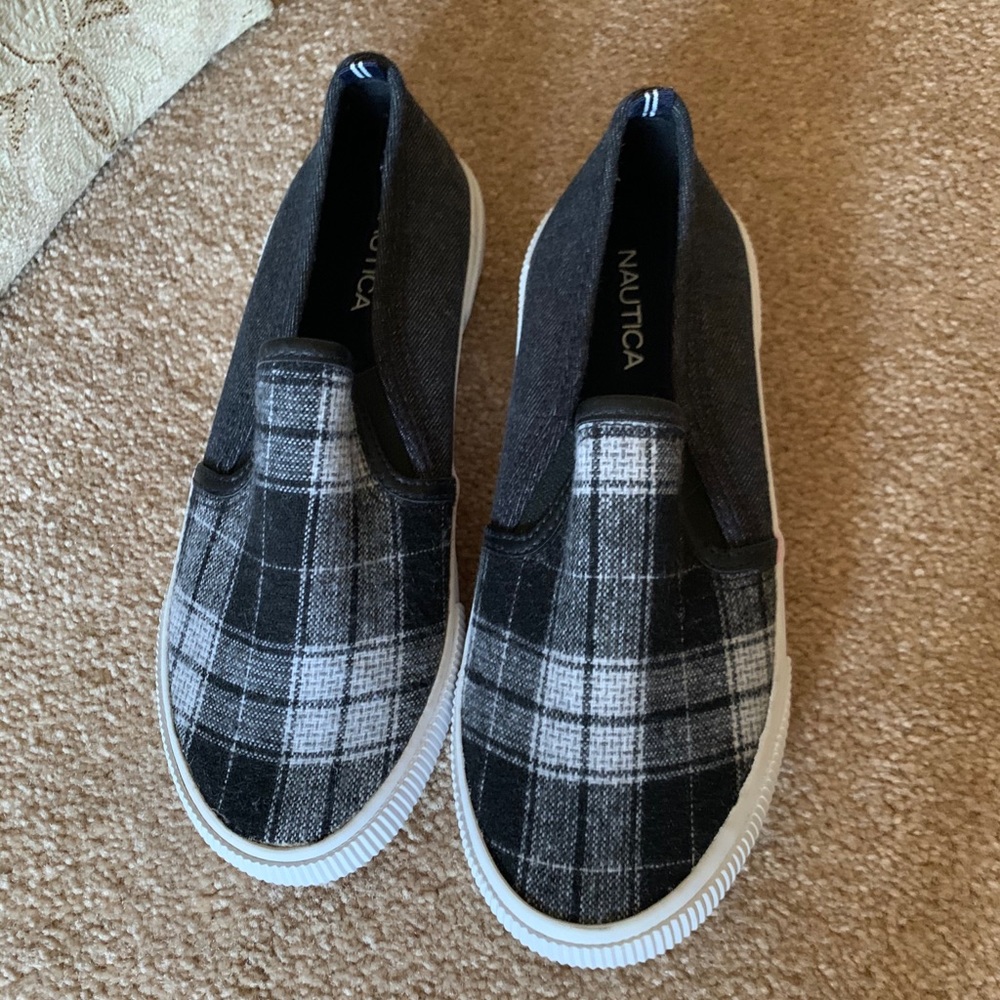 Nautical slip on women’s shoes